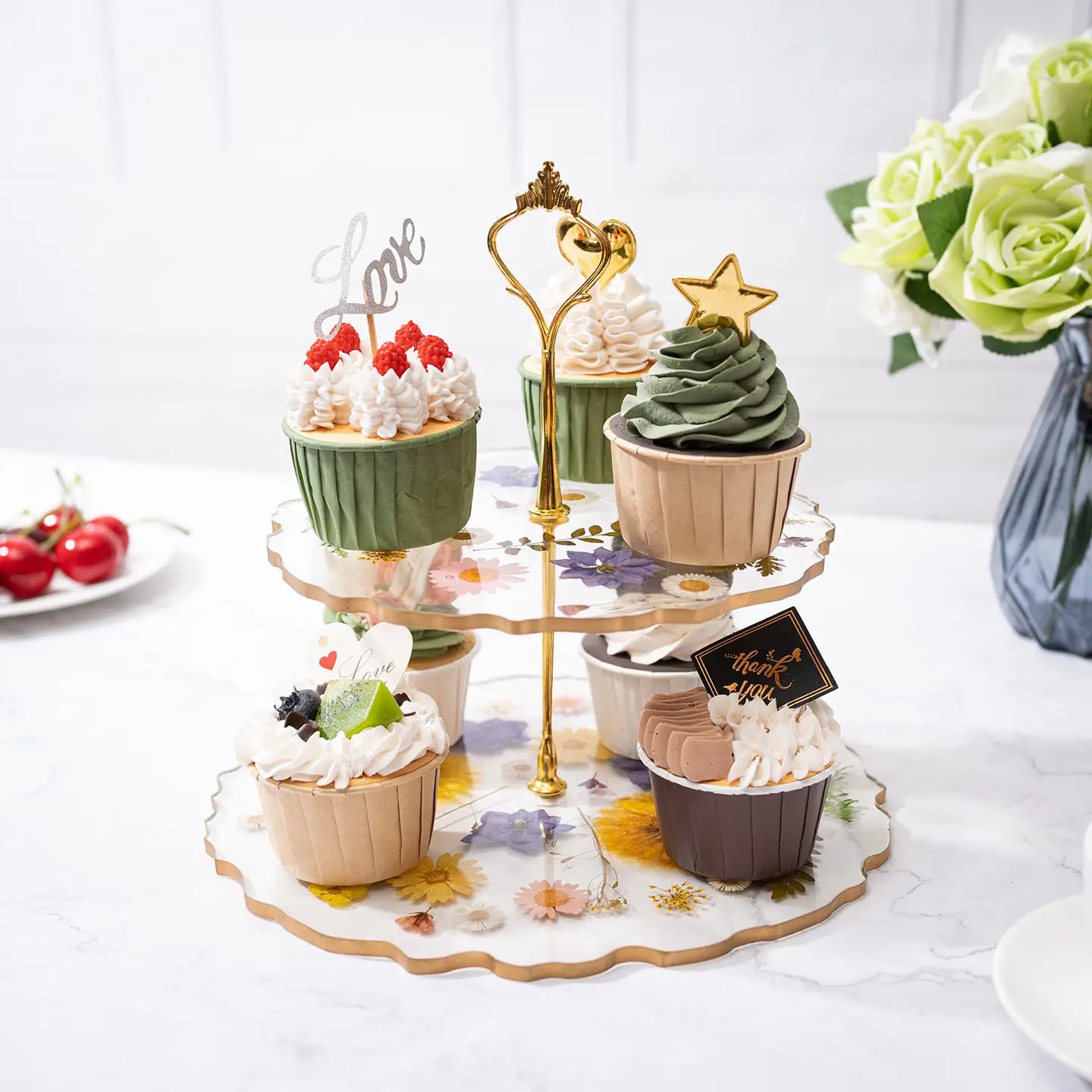 Petal Tower Dessert Display