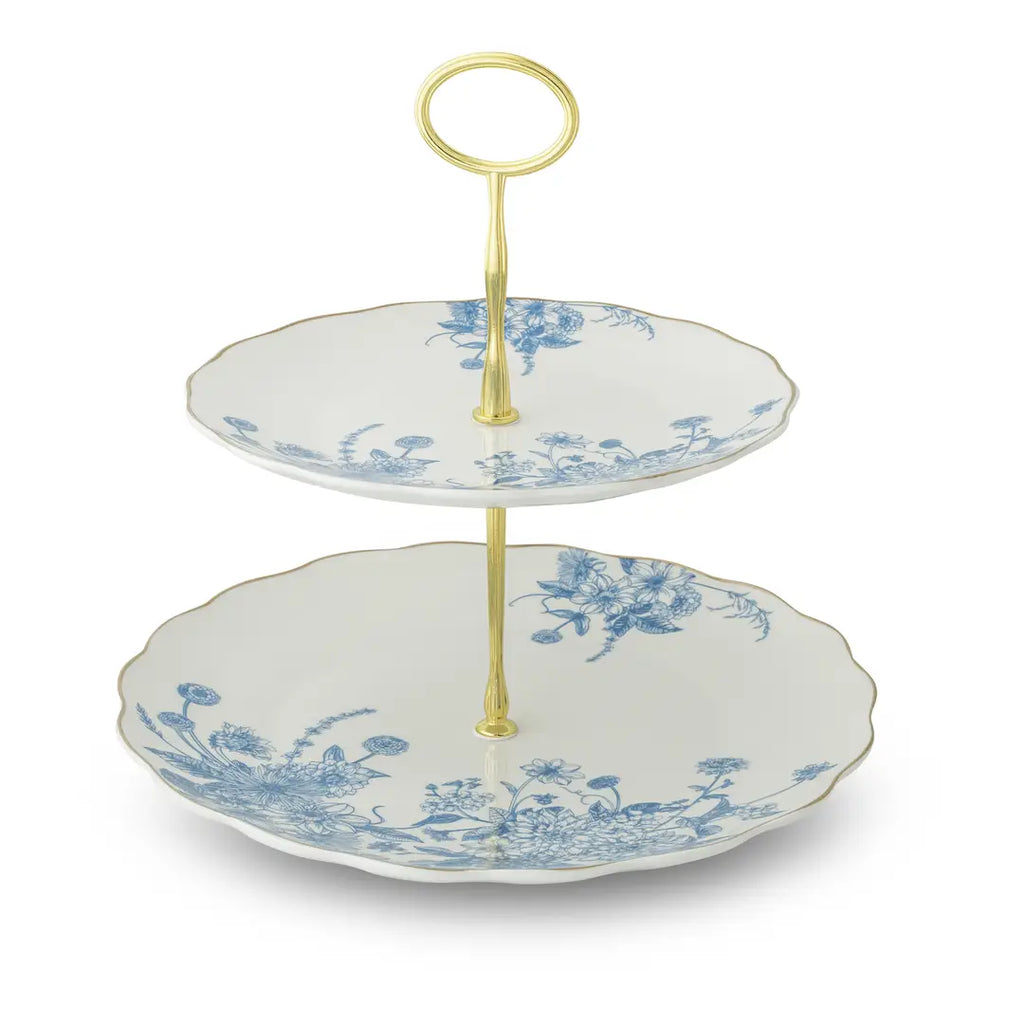 Bluebell Garden Two-Tier Dessert Stand